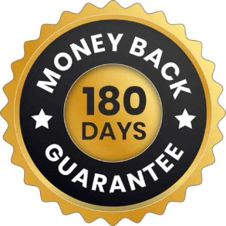 ProstaVive 180-day satisfaction guarantee seal promoting reliability and consumer confidence