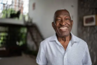 Harden from Texas smiling with ProstaVive bottle, happy with improved prostate health and daily vitality